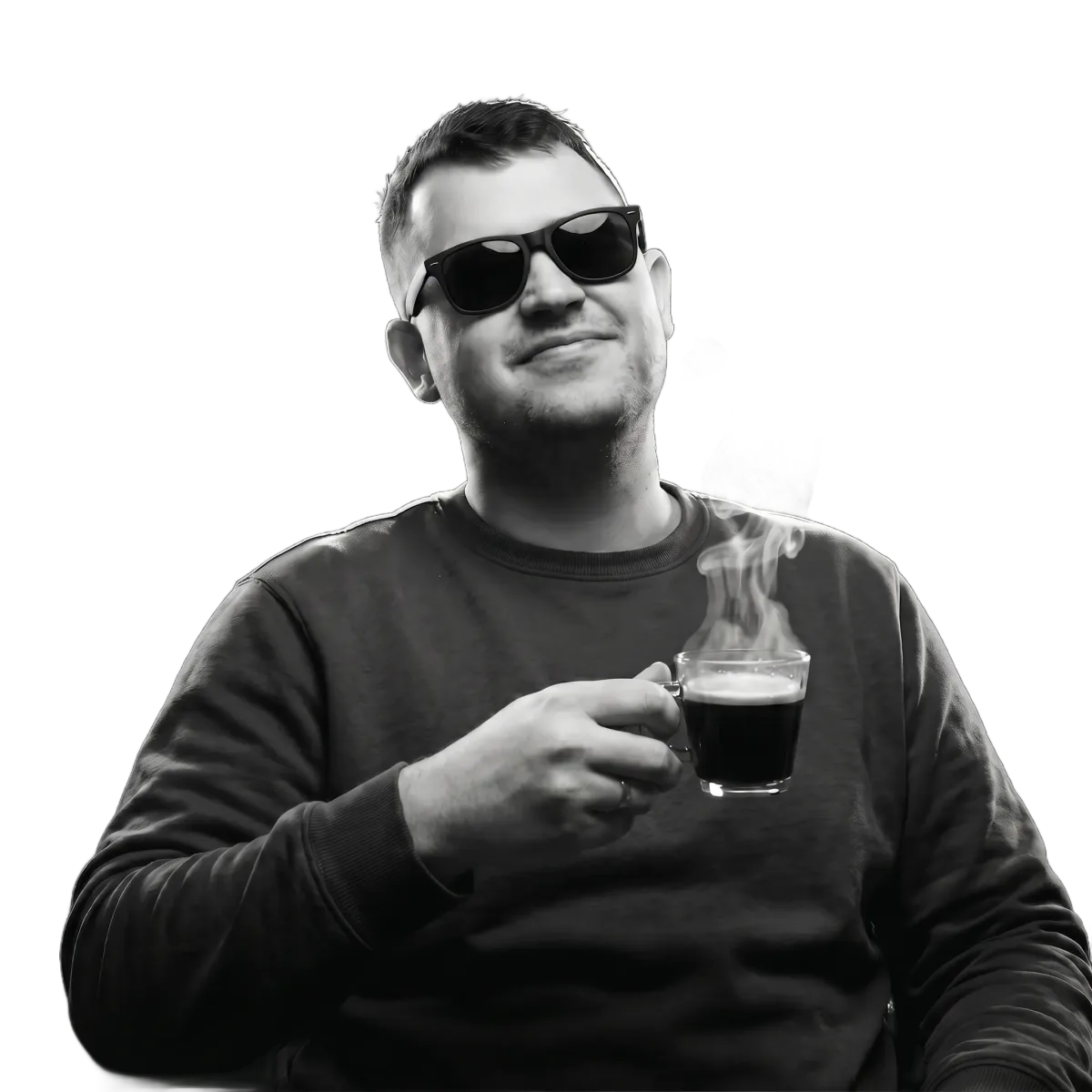 Mateusz Urbanowski z kawą, Ad Vision