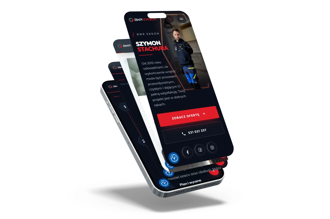 Realizacja strony WWW Premium - BWR Ergon