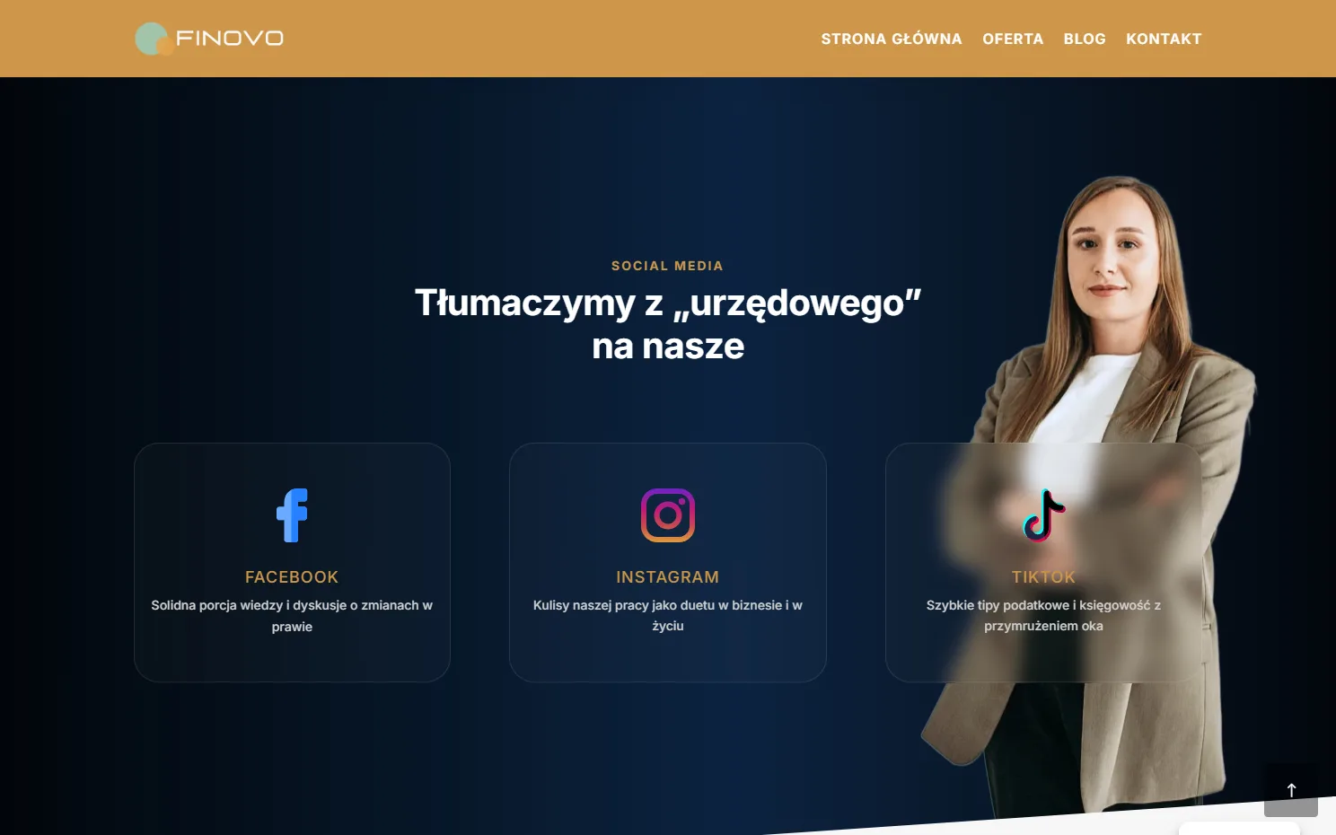 Realizacja strony internetowej - Finovo, widok 3