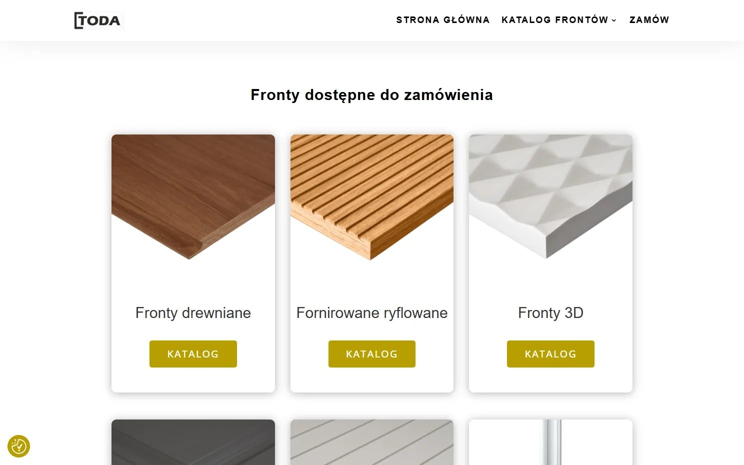 Realizacja strony internetowej - Fronty Toda, widok 3