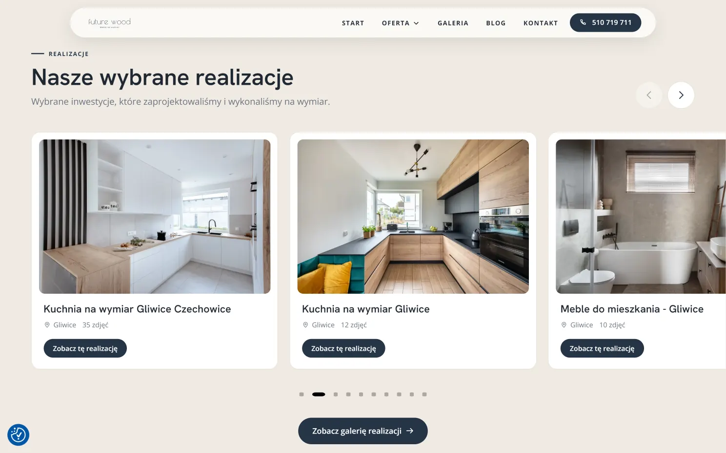 Realizacja strony WWW Premium - Future Wood, widok 4