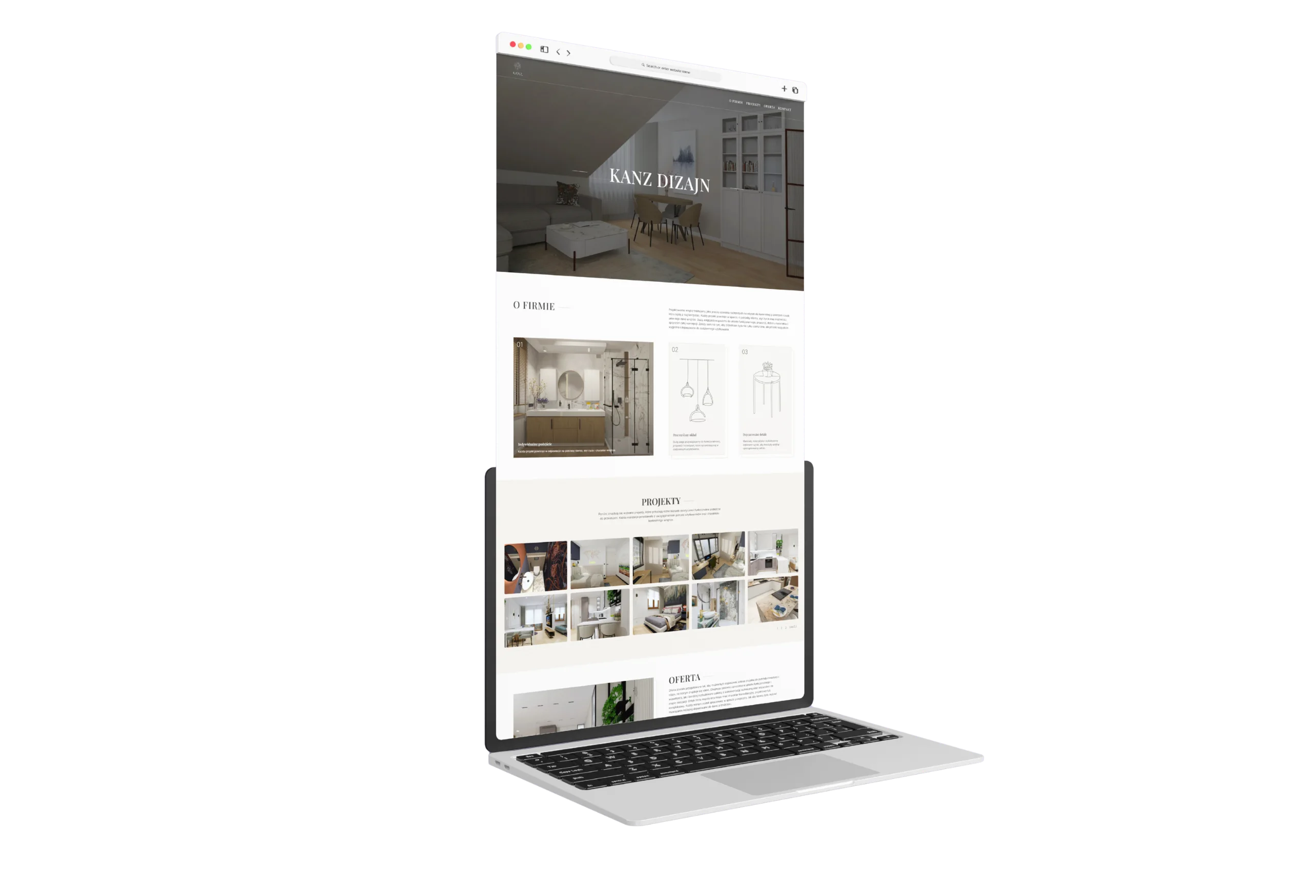 Realizacja strony internetowej - Kanz Dizajn