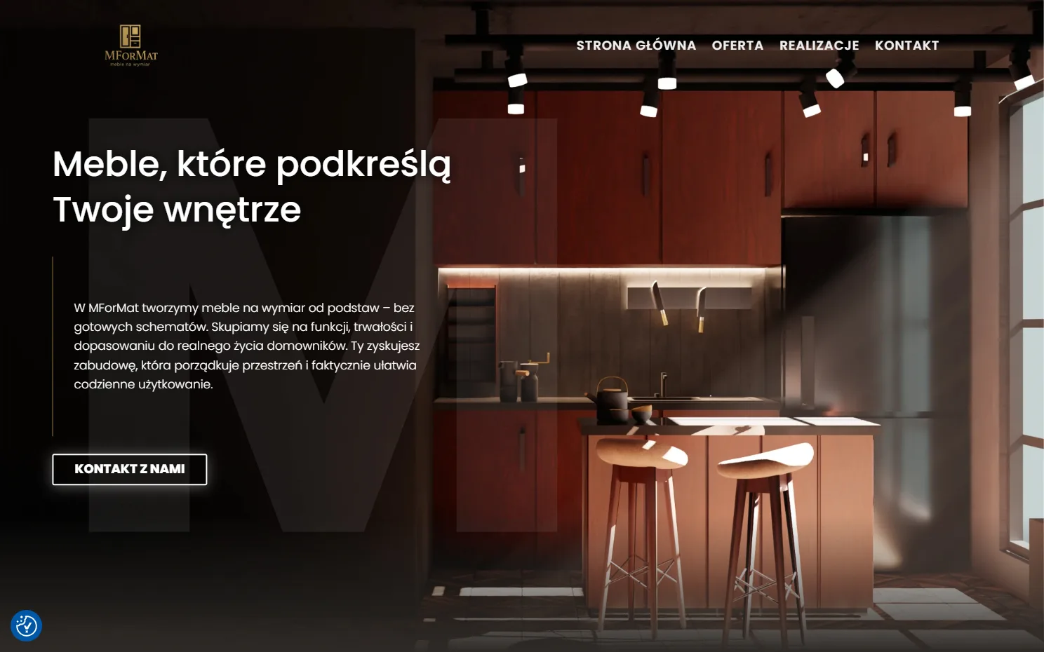 Realizacja strony internetowej - Mformat, widok 2