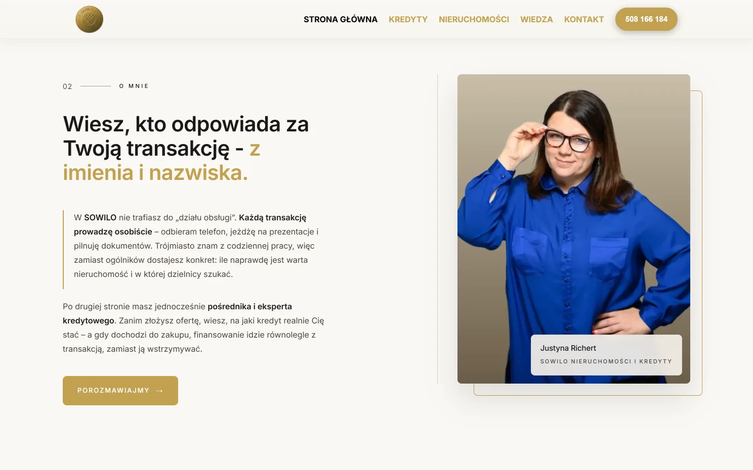 Realizacja strony internetowej - Sowilo Nieruchomości, widok 3