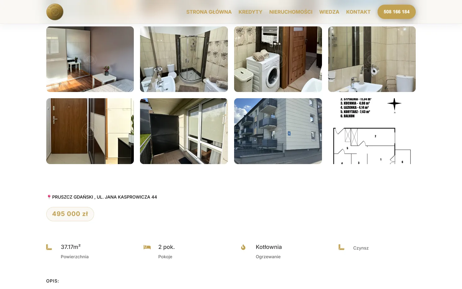 Realizacja strony internetowej - Sowilo Nieruchomości, widok 4