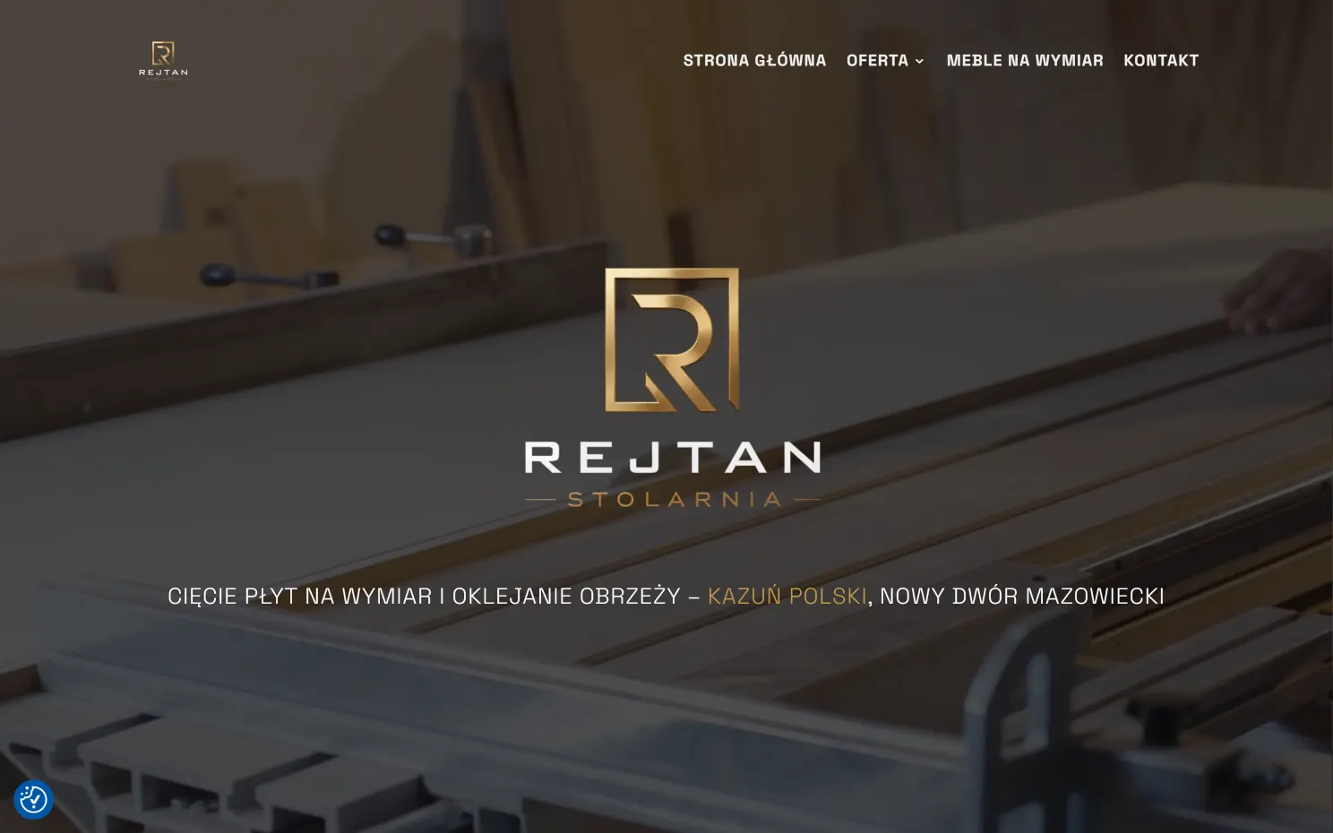 Realizacja strony internetowej - Stolarnia Rejtan, widok 2