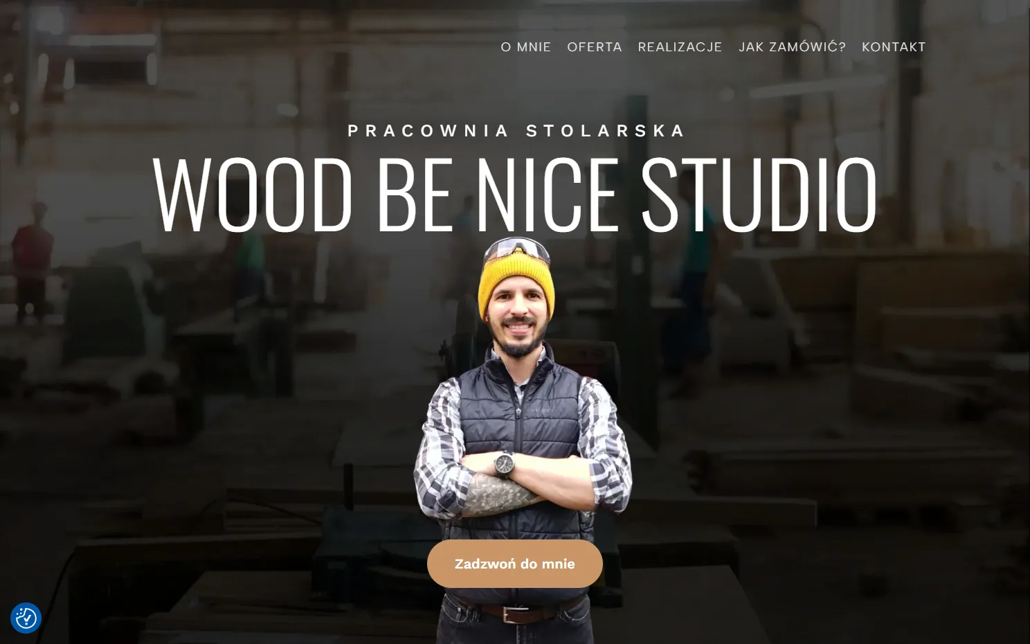 Realizacja strony internetowej - Wood be nice studio, widok 2