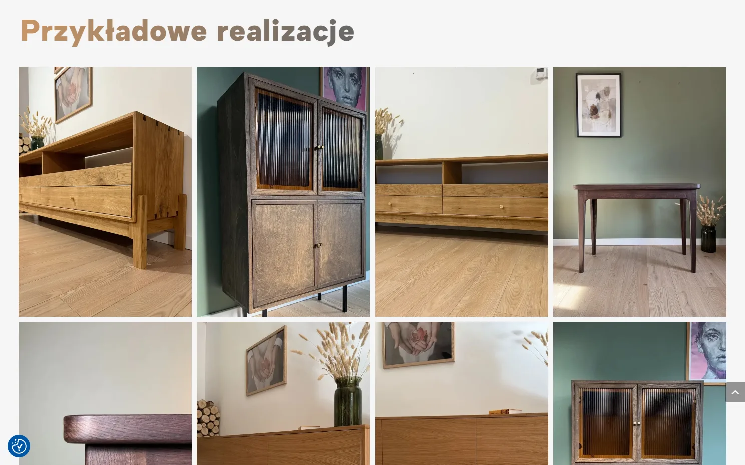 Realizacja strony internetowej - Wood be nice studio, widok 3