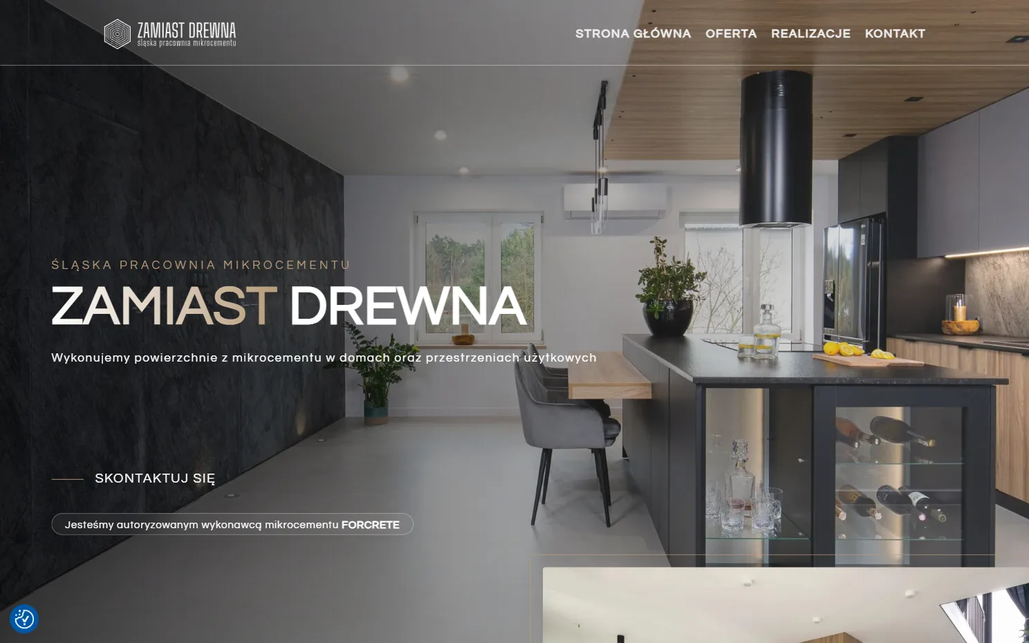 Realizacja strony internetowej - Zamiast Drewna